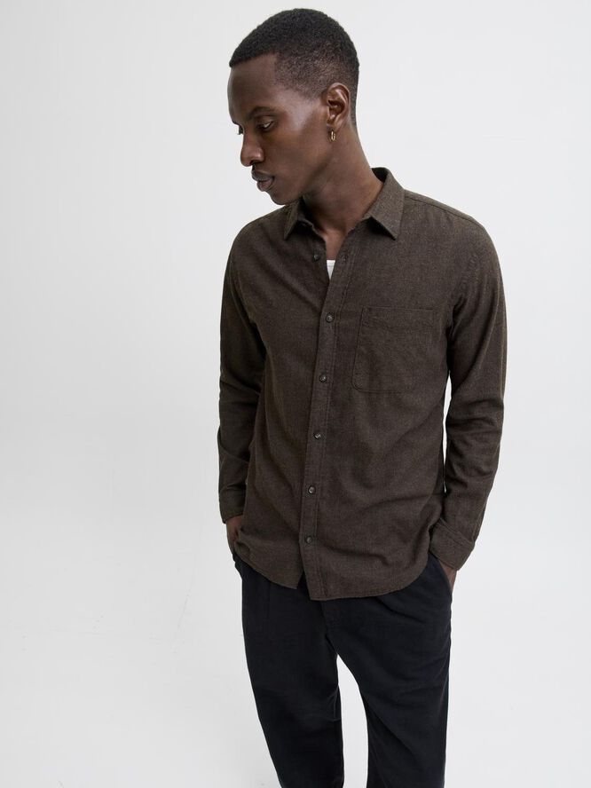 JJECLASSIC MELANGE SHIRT L/S NOOS