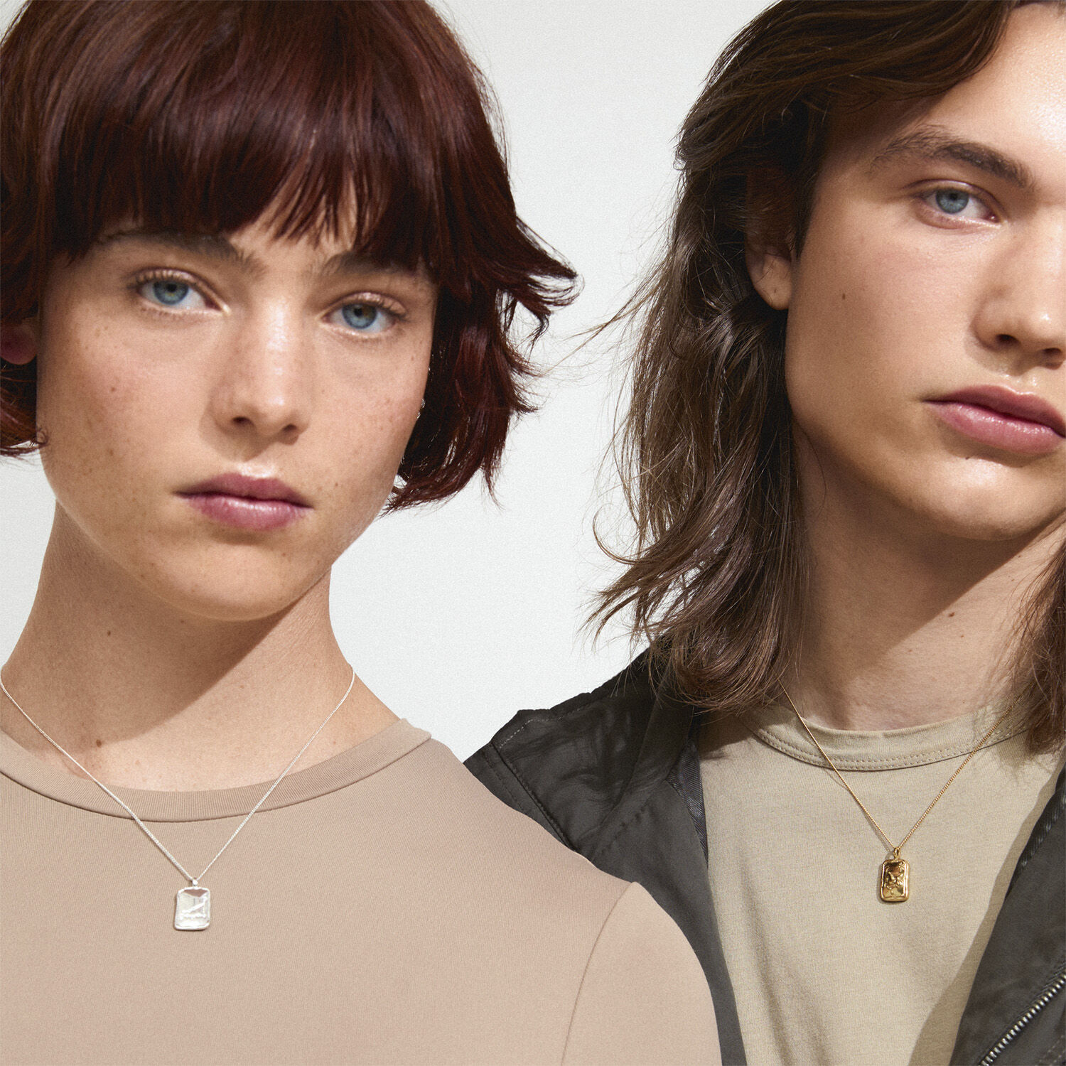 CAPRICORNUS recycled Zodiac Sign necklace, silver-plated