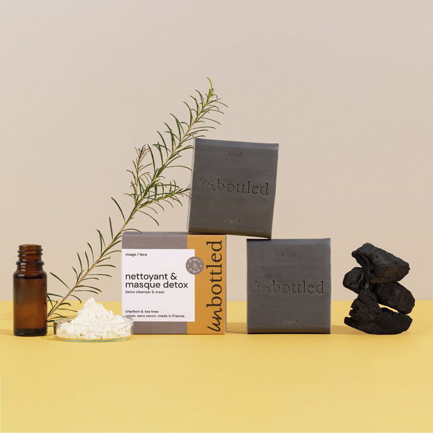 Detox facial cleanser & mask