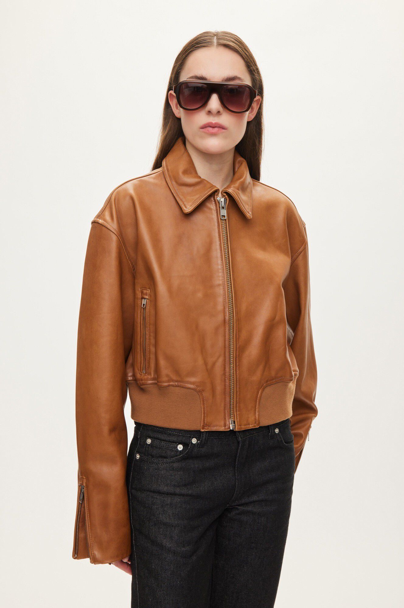Marilyn Leather bomber