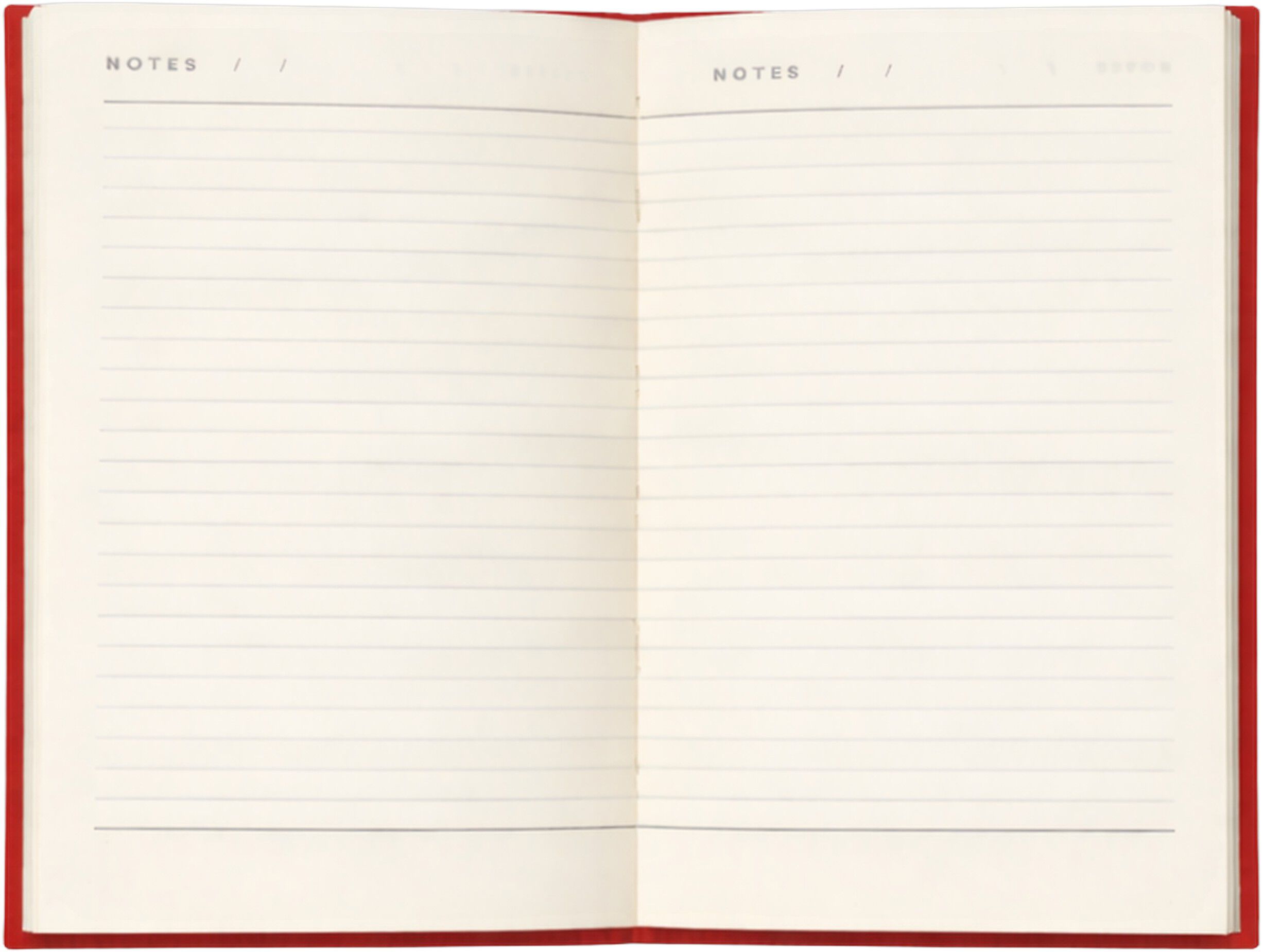 BEA, Notebook with elastic band - Small, Bright Red