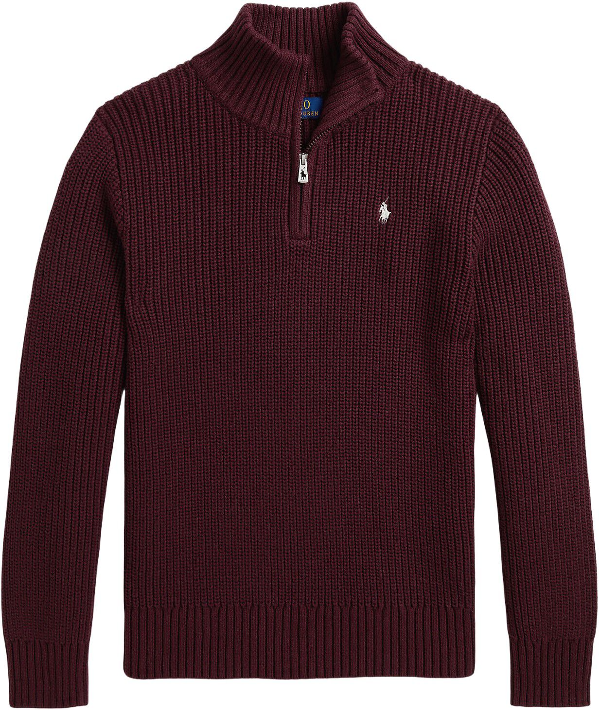Cotton Quarter-Zip Sweater