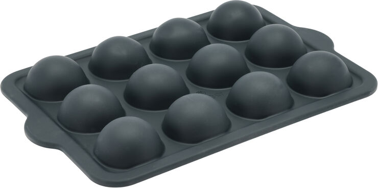Halvkulaform 12 hål grå silikon
