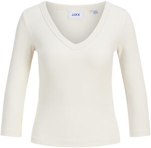 JXFIFI STR 3/4 V-NECK RIB TOP JRS