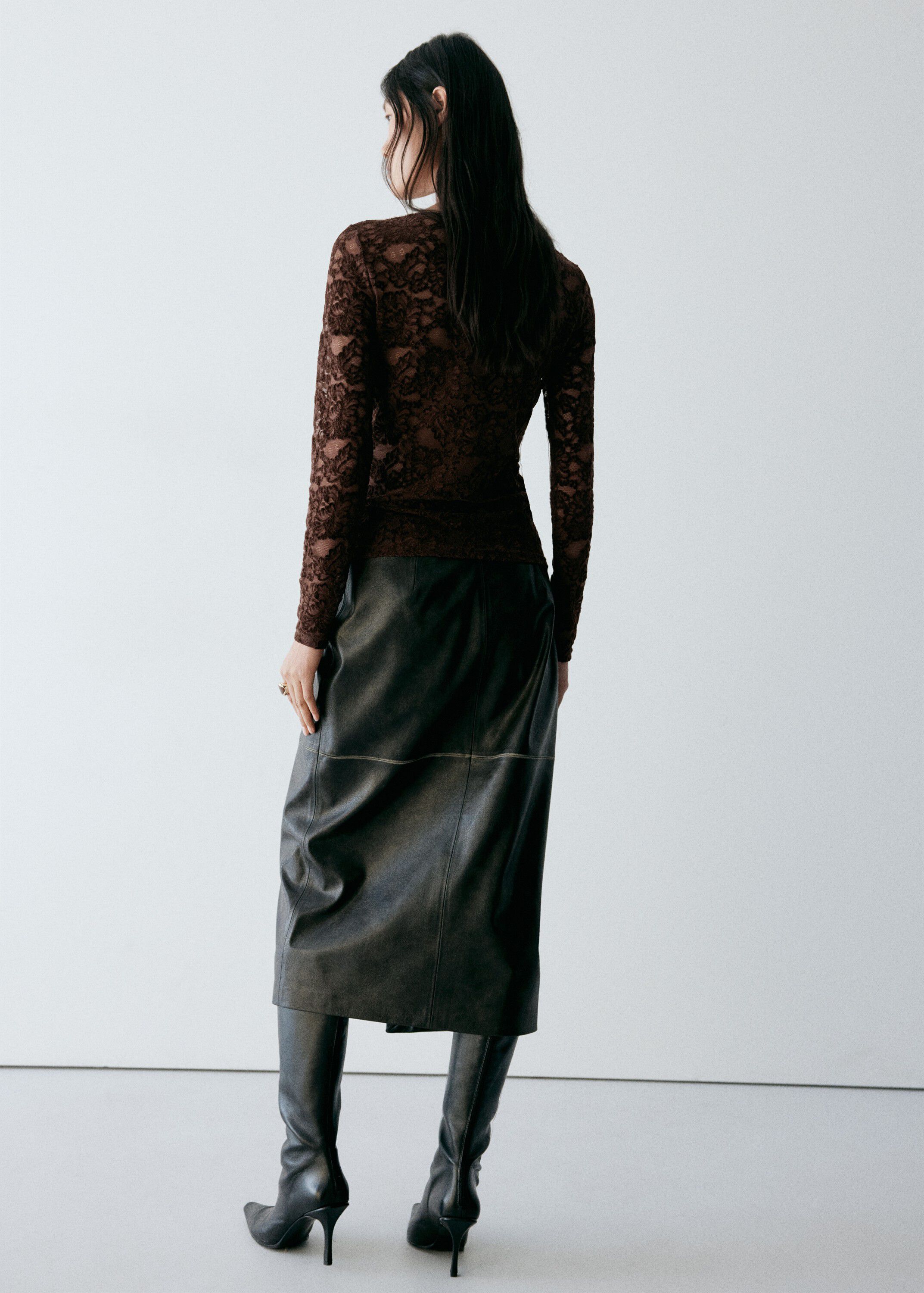 Velvet lace top