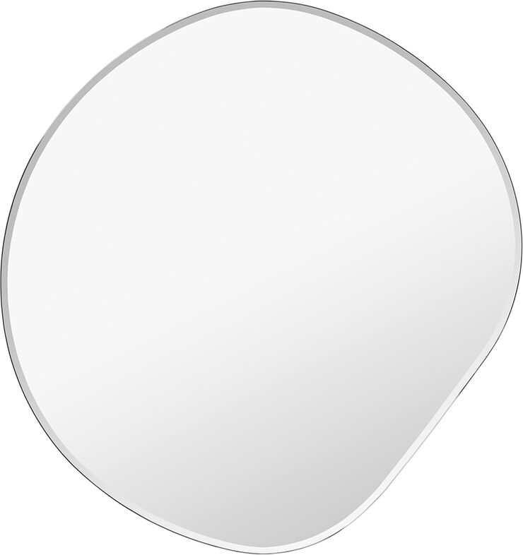 Pond Mirror small -dark chrome
