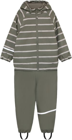 Rainwear Set - AOP, w. fleece