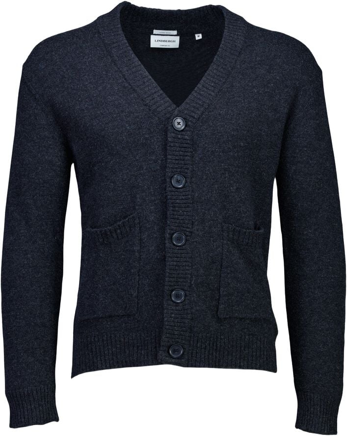 Lambswool button cardigan