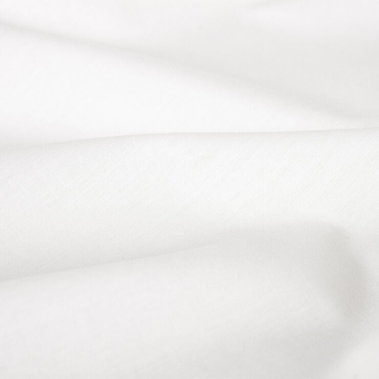 Økologisk H-split lagen, percale - GOTS, hvid