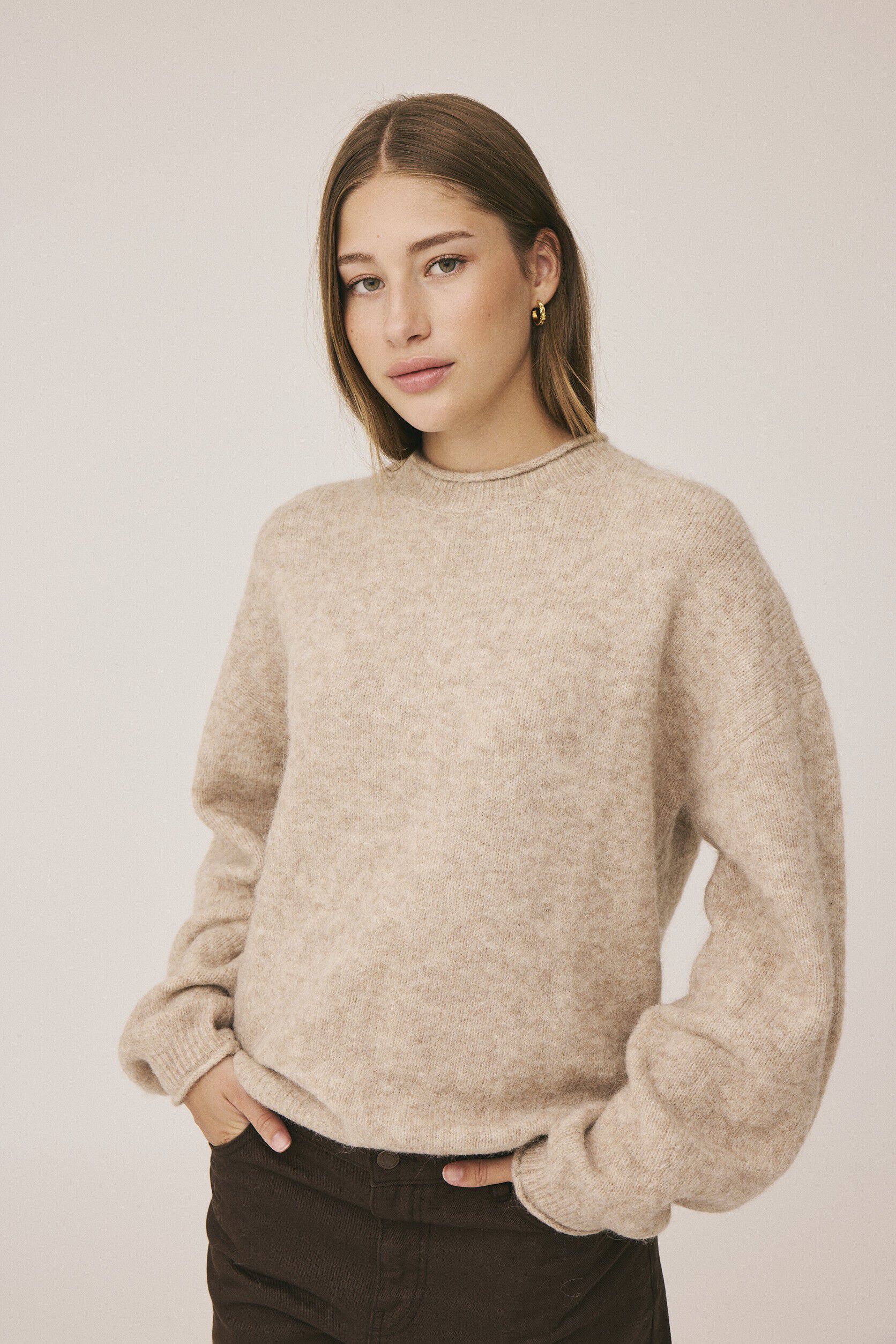 Cindi 9 Striksweater - Alpakamix RWS