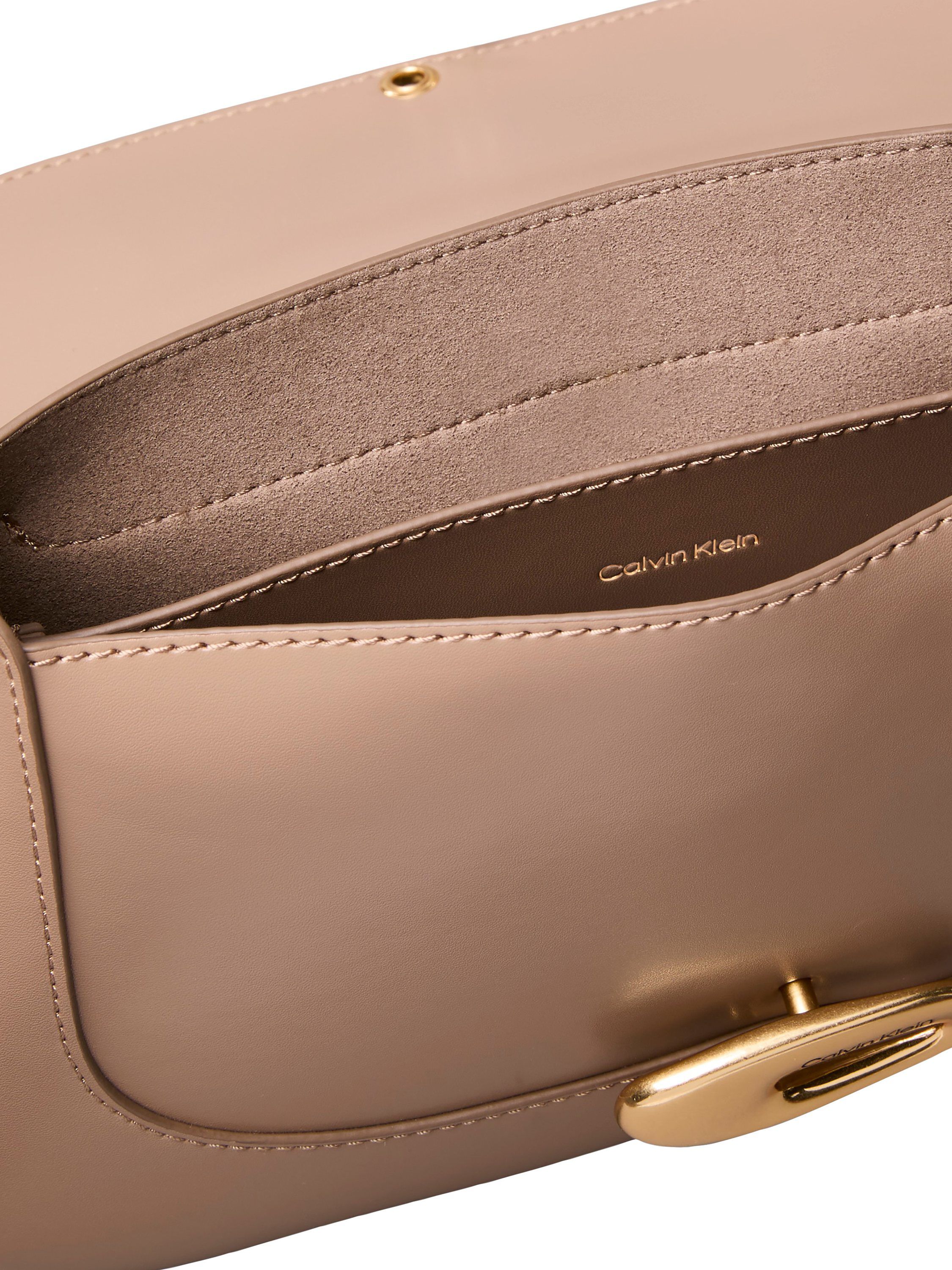 Engraved Medium Flap Crossbody Bag