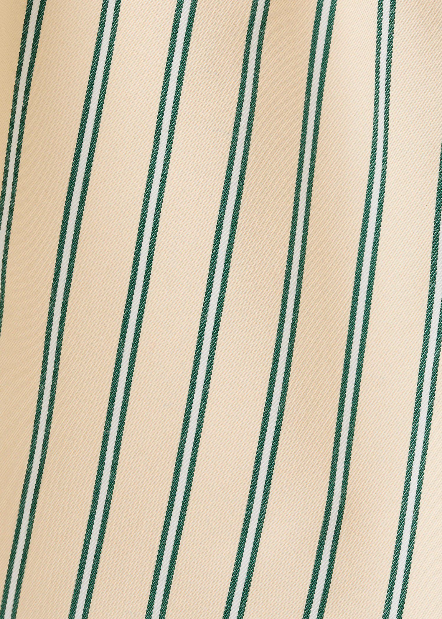 Striped halter-neck top
