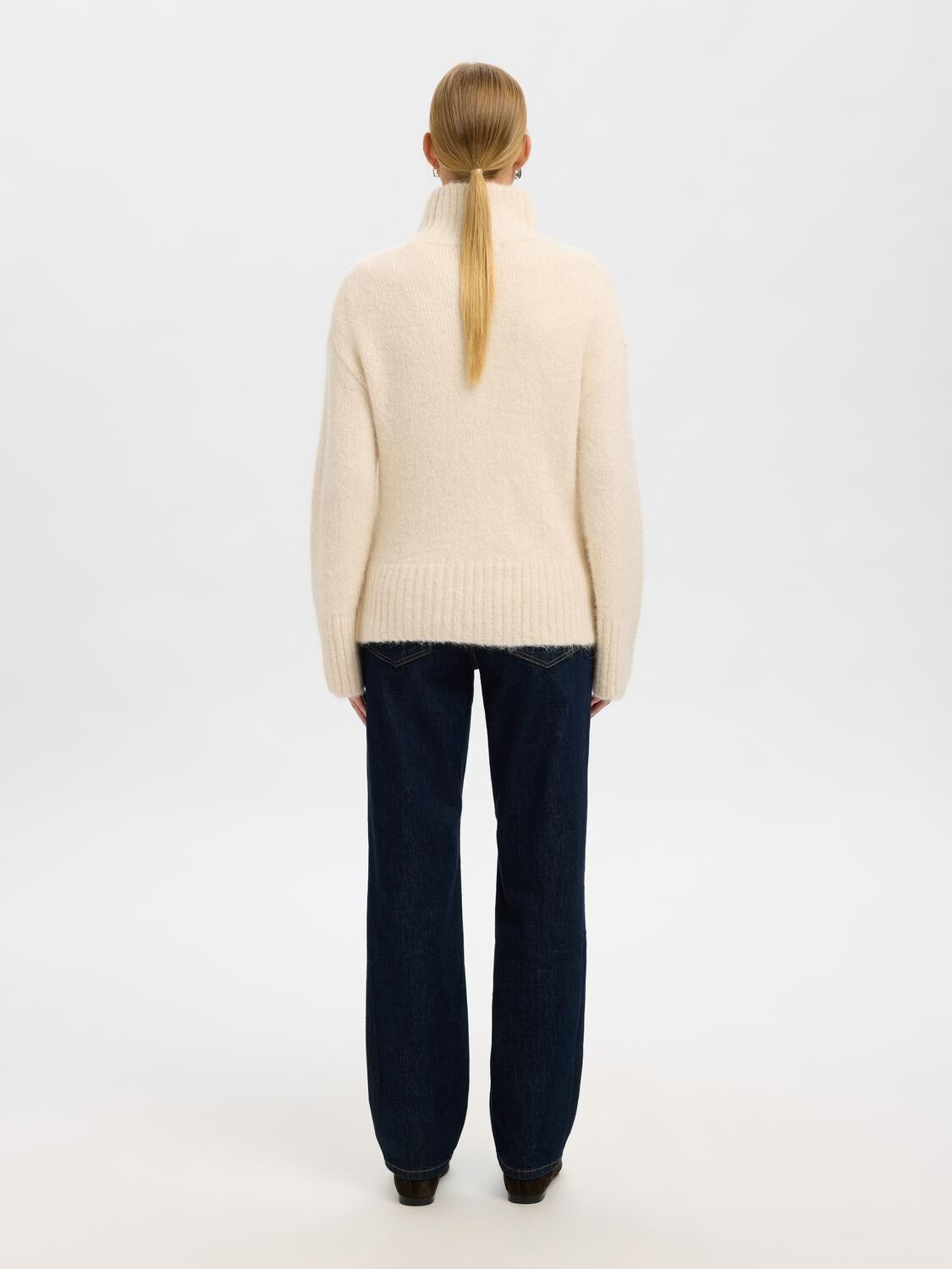 SLFGABRIELLA LS KNIT HIGH NECK NOOS