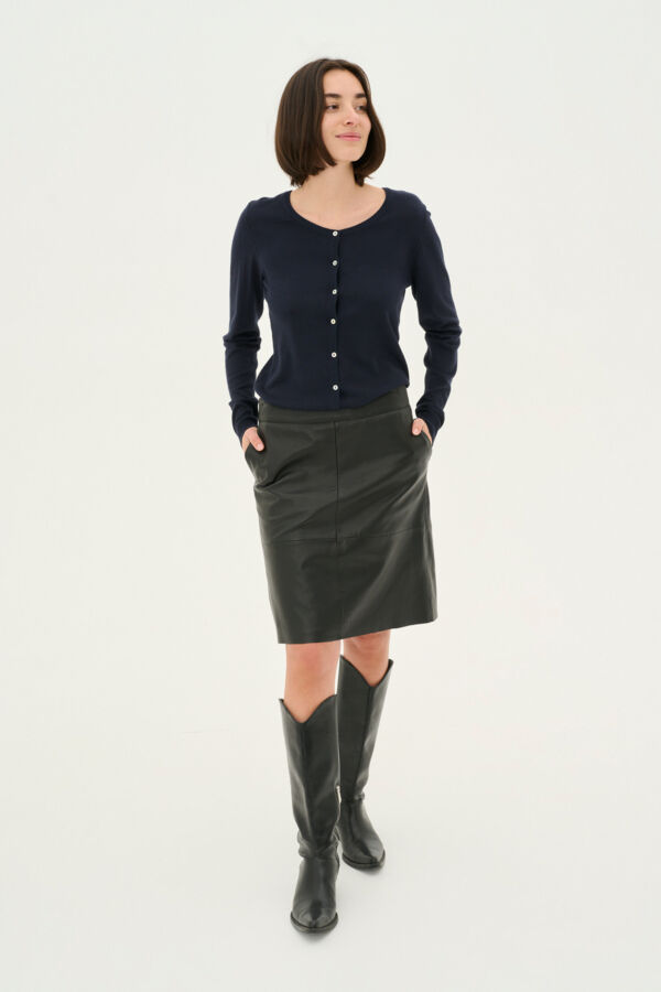 CUberta Leather Skirt