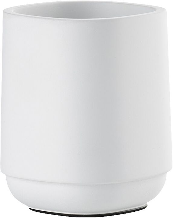 Tandborstmugg Time White