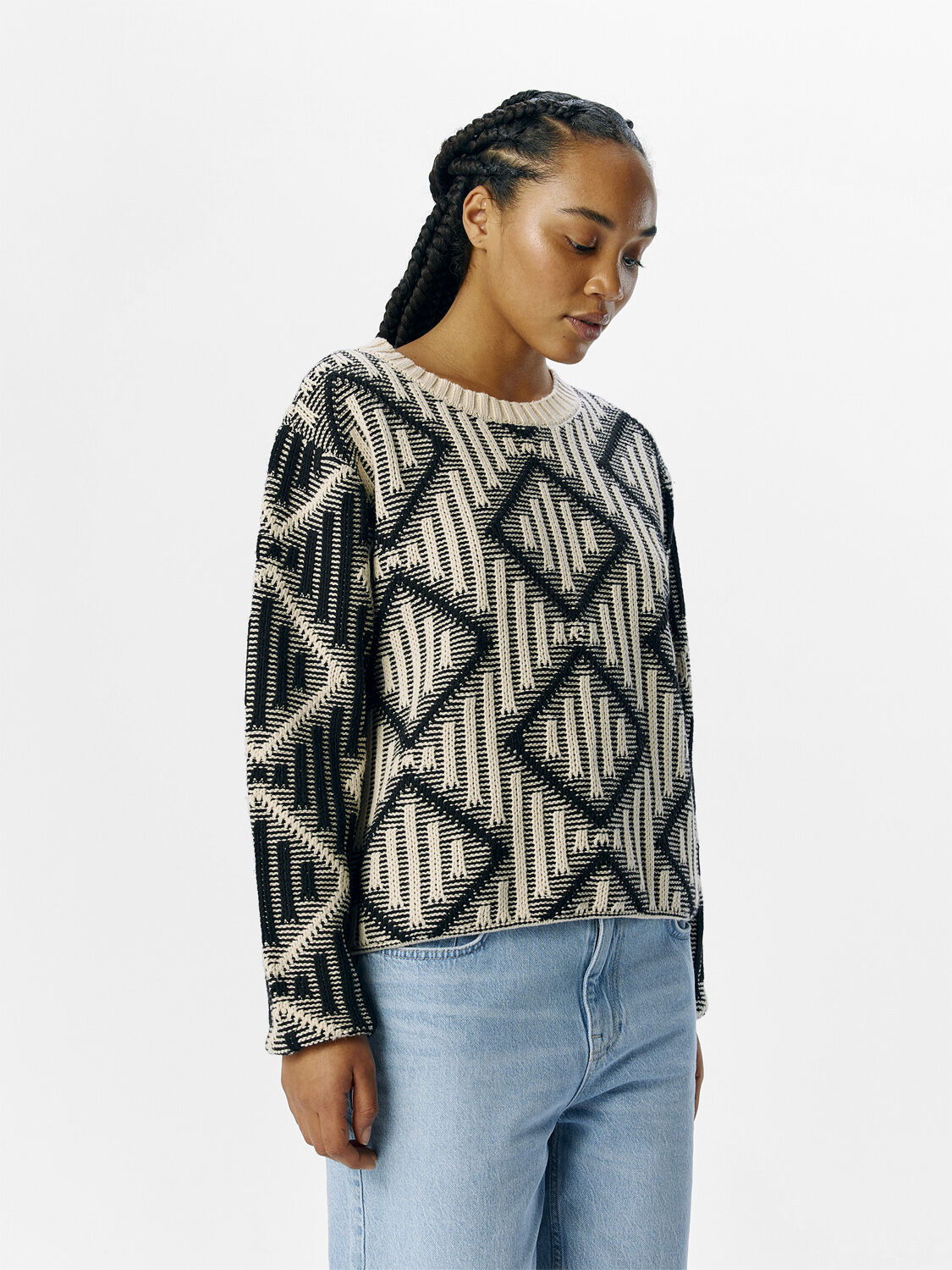 OBJFERKA RE L/S KNIT PULLOVER 137