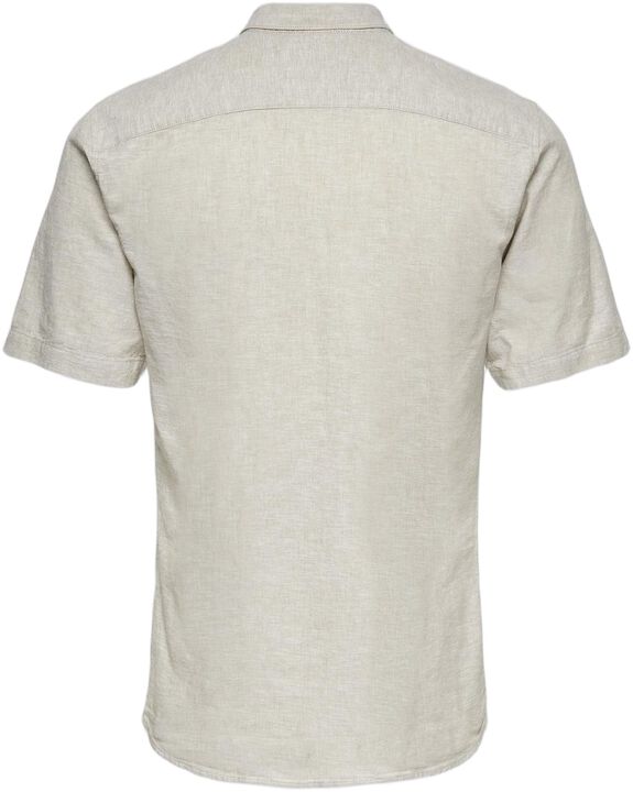 ONSCAIDEN LIFE SS SOLID LINEN SHIRT