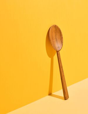 Serveringske, teak, 30 cm