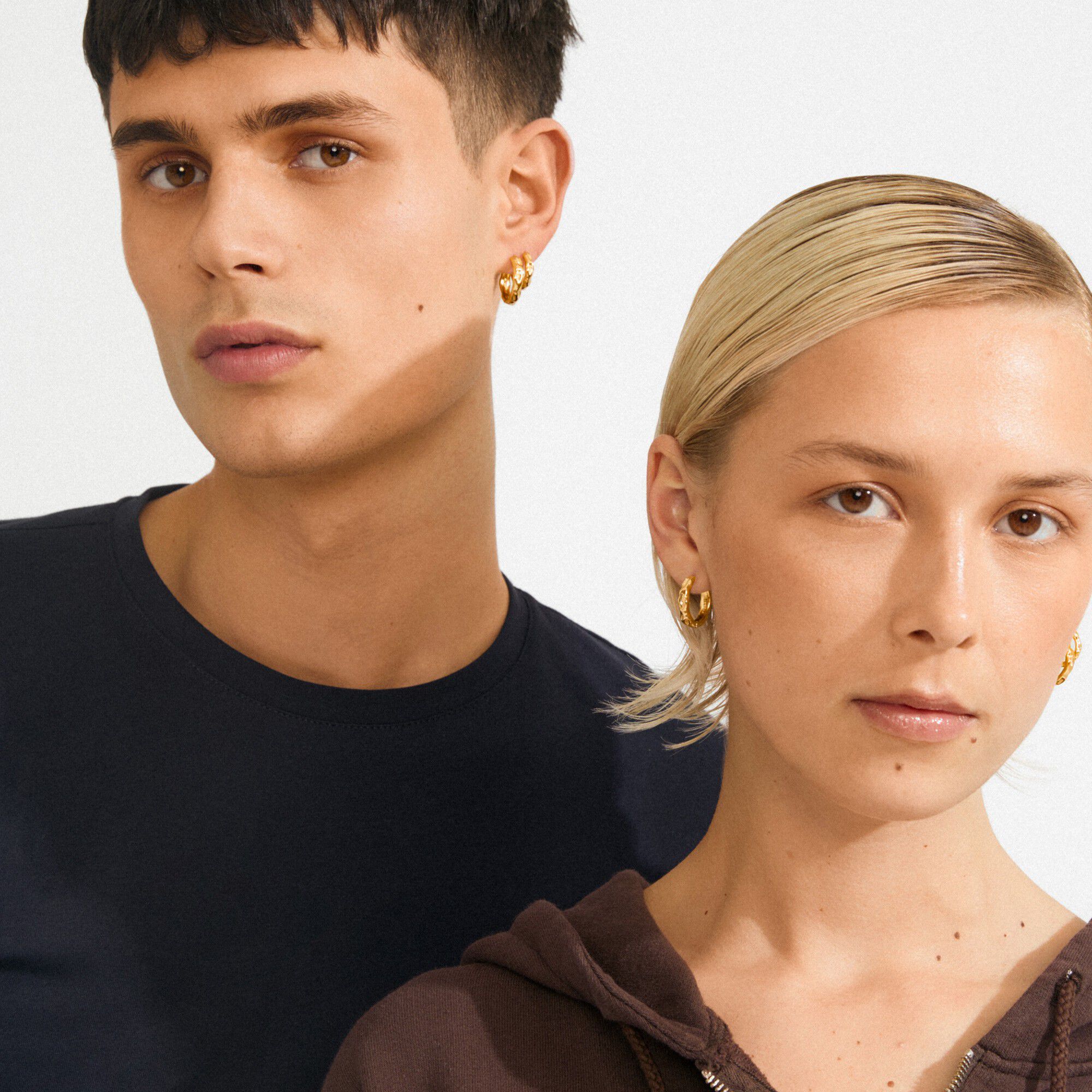 DARBY &oslash;reringe, 2-i-&eacute;t s&aelig;t, guldbelagt