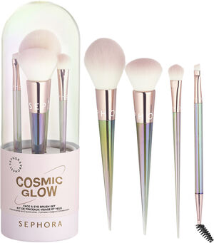 Kit De Pinceaux Visage Et Yeux Cosmic Glow - Ögon- och ansiktsborstset
