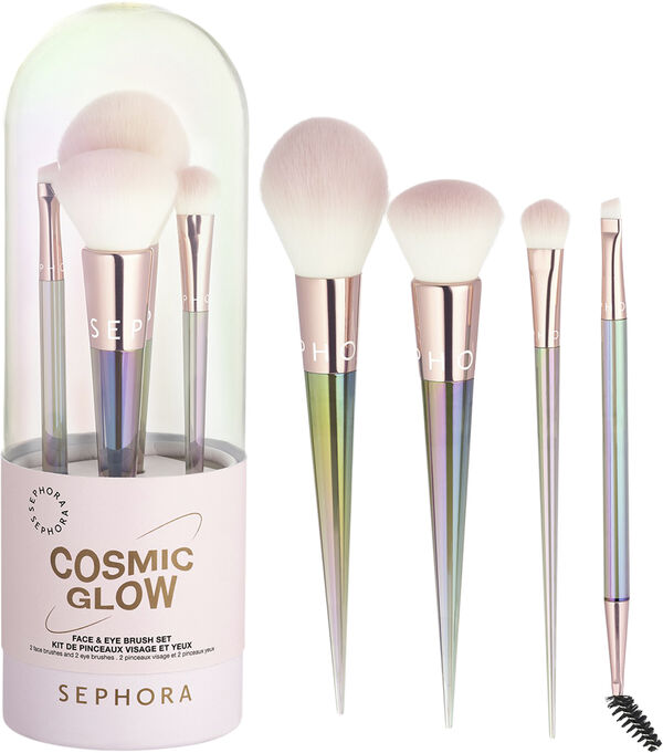 Kit De Pinceaux Visage Et Yeux Cosmic Glow - Ögon- och ansiktsborstset