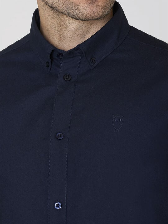 Harald Small owl oxford regular fit shirt - GOTS/Vegan