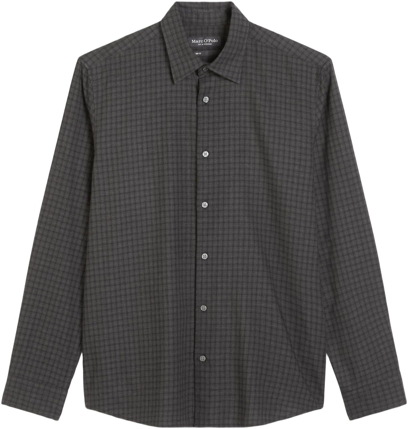 Kent collar, long sleeves, no pocke