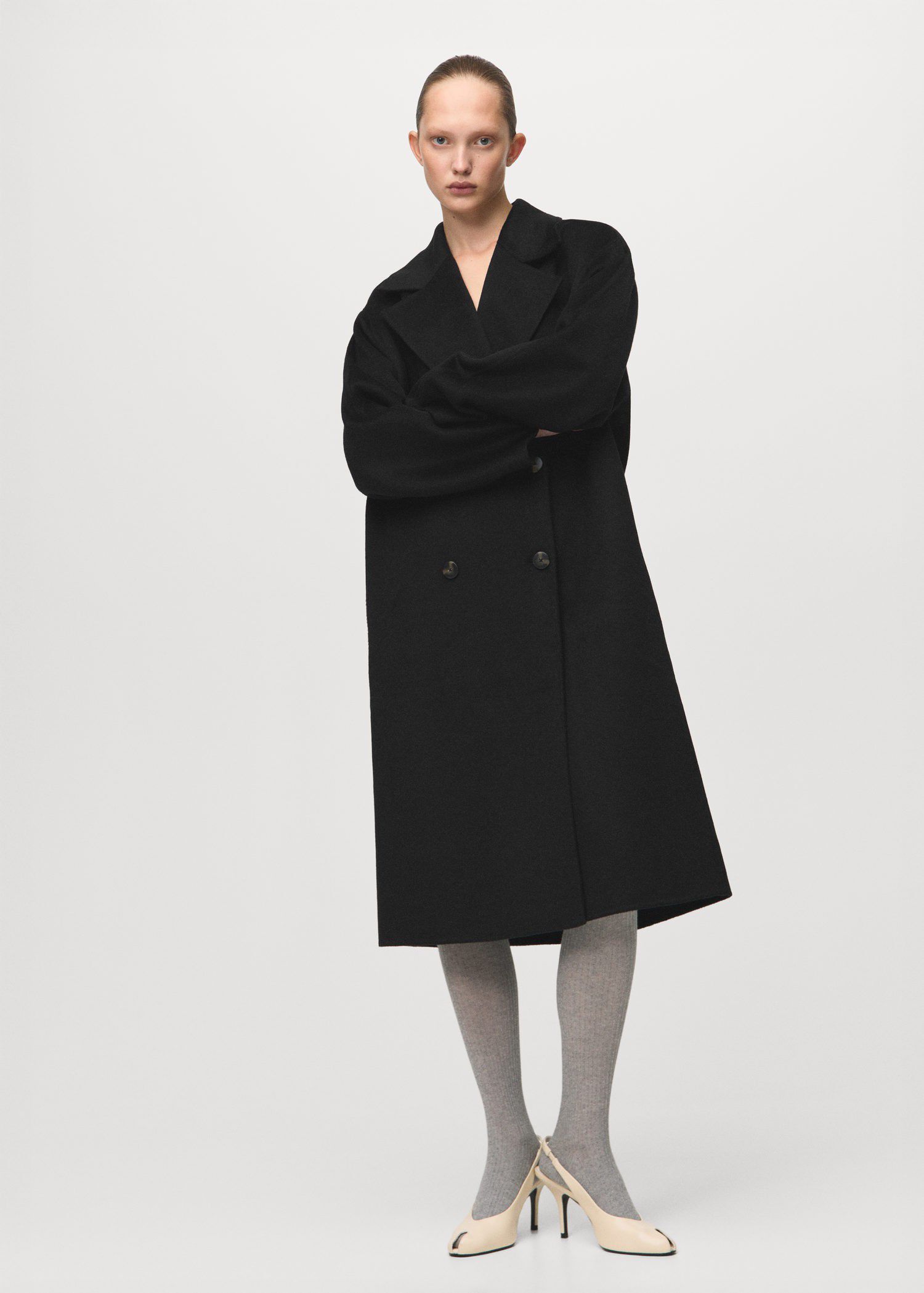 Handmade oversized wool coat