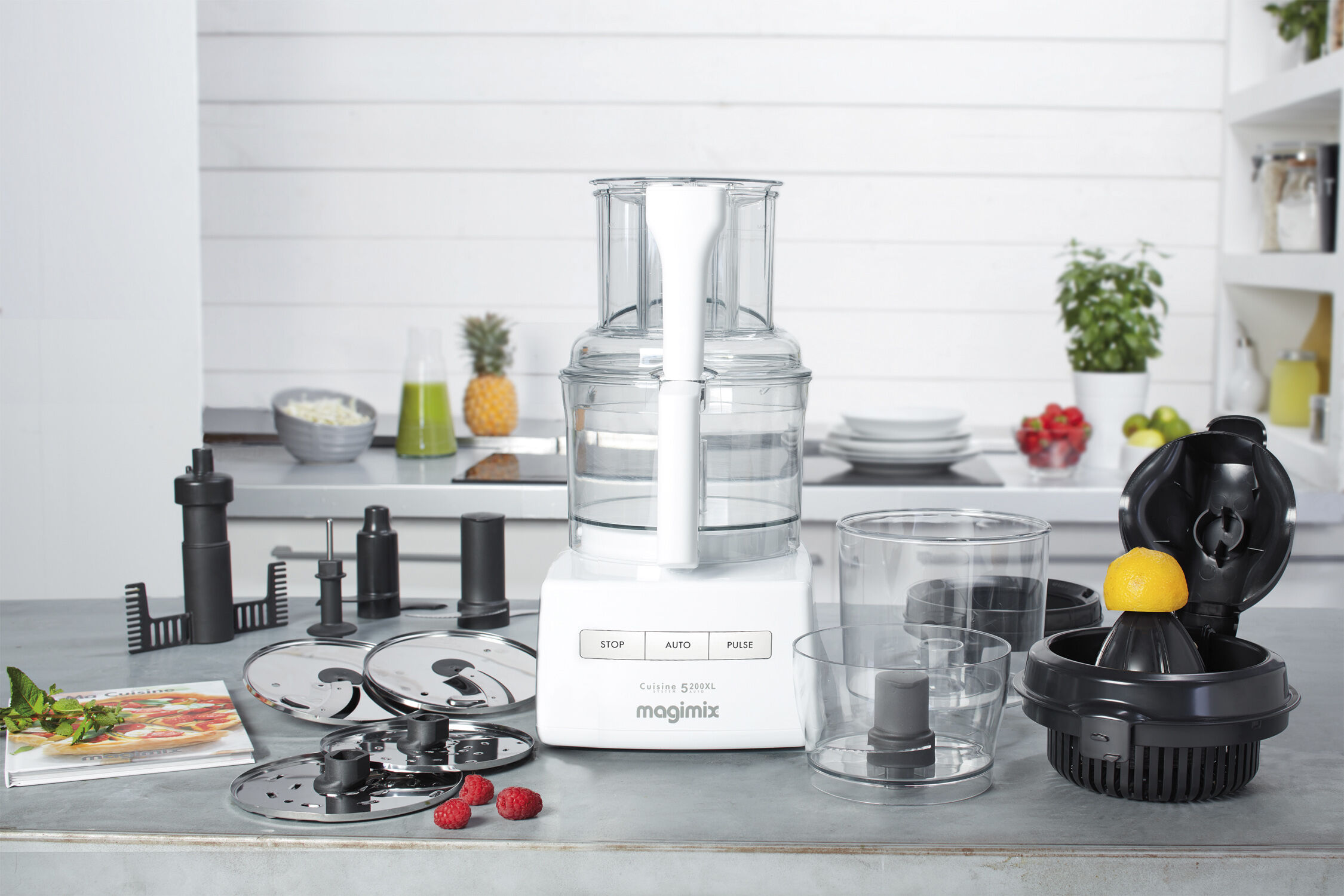 "Foodprocessor CS 5200 XL 1100 watt Hvit"