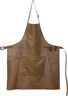 Læderforklæde BBQ Style Apron Vintage Camel