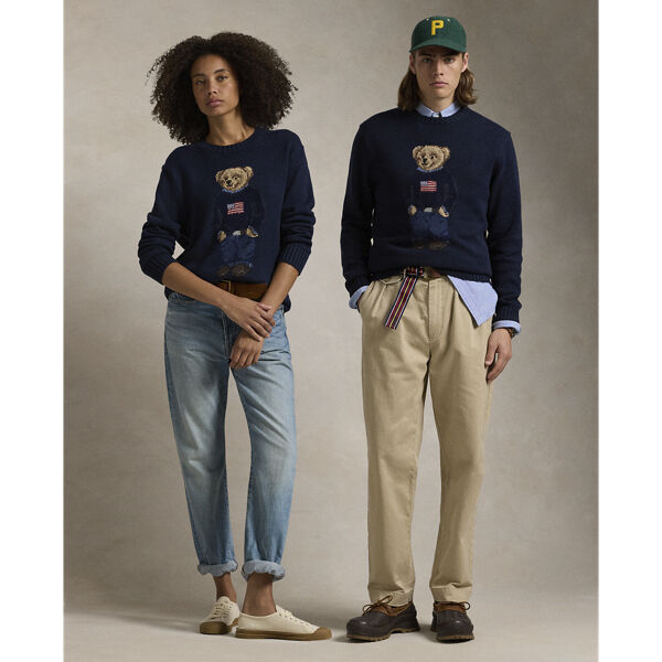Polo Bear Cotton-Linen Sweater