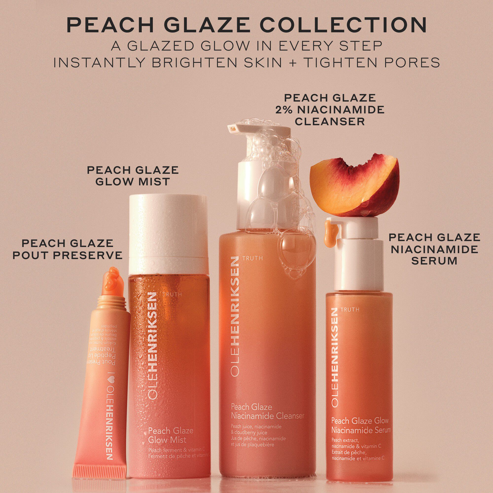 Peach Glaze Niacinamide Cleanser