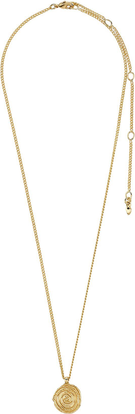 AIR coin halsk&aelig;de guldbelagt