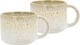 Espressokopp Styles 0,08 liter 2 st Creme/Sand Stengods