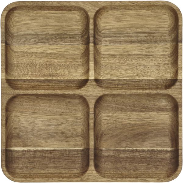 Serveringsfat 30,5 x 30,5 x 2,5 cm Akaciaträ