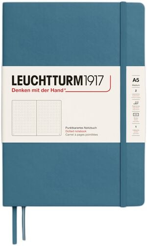 LT1917 notesbog HC D 249s A5/Medium Stone Blue 363334