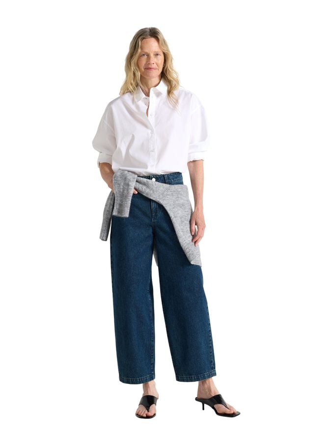 BARREL jeans med ankellängd