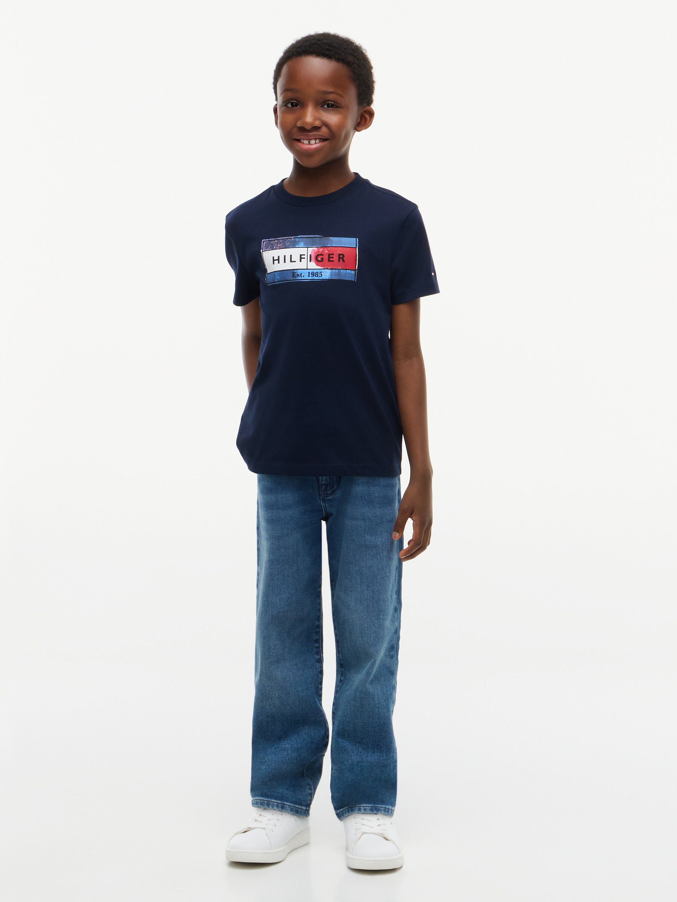HILFIGER FLAG GRAPHIC TEE