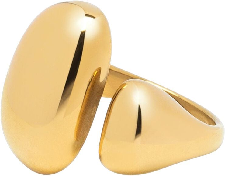 Chunky Cuff Ring in Gold