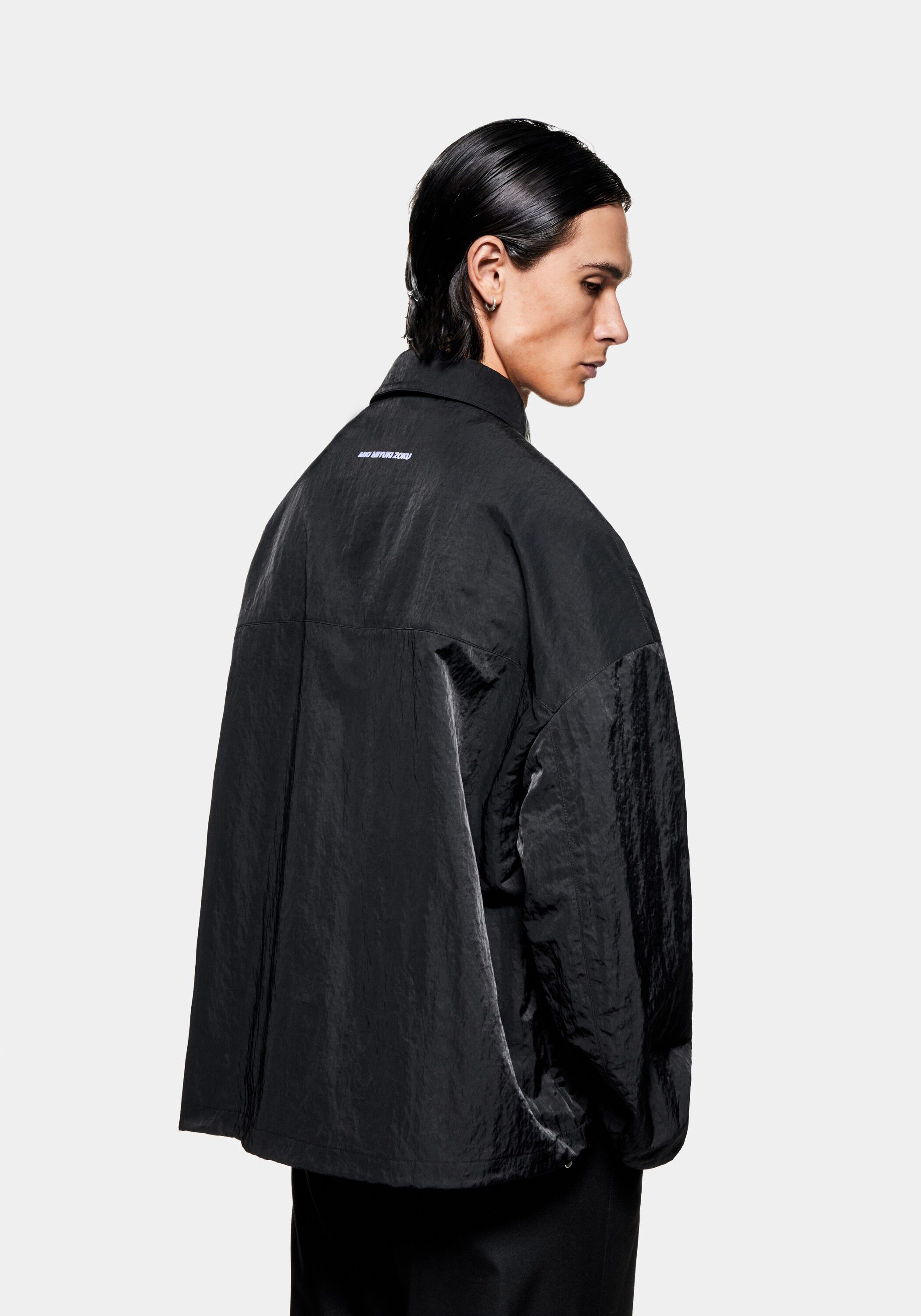 SILKY NYLON BOX OVERSHIRT