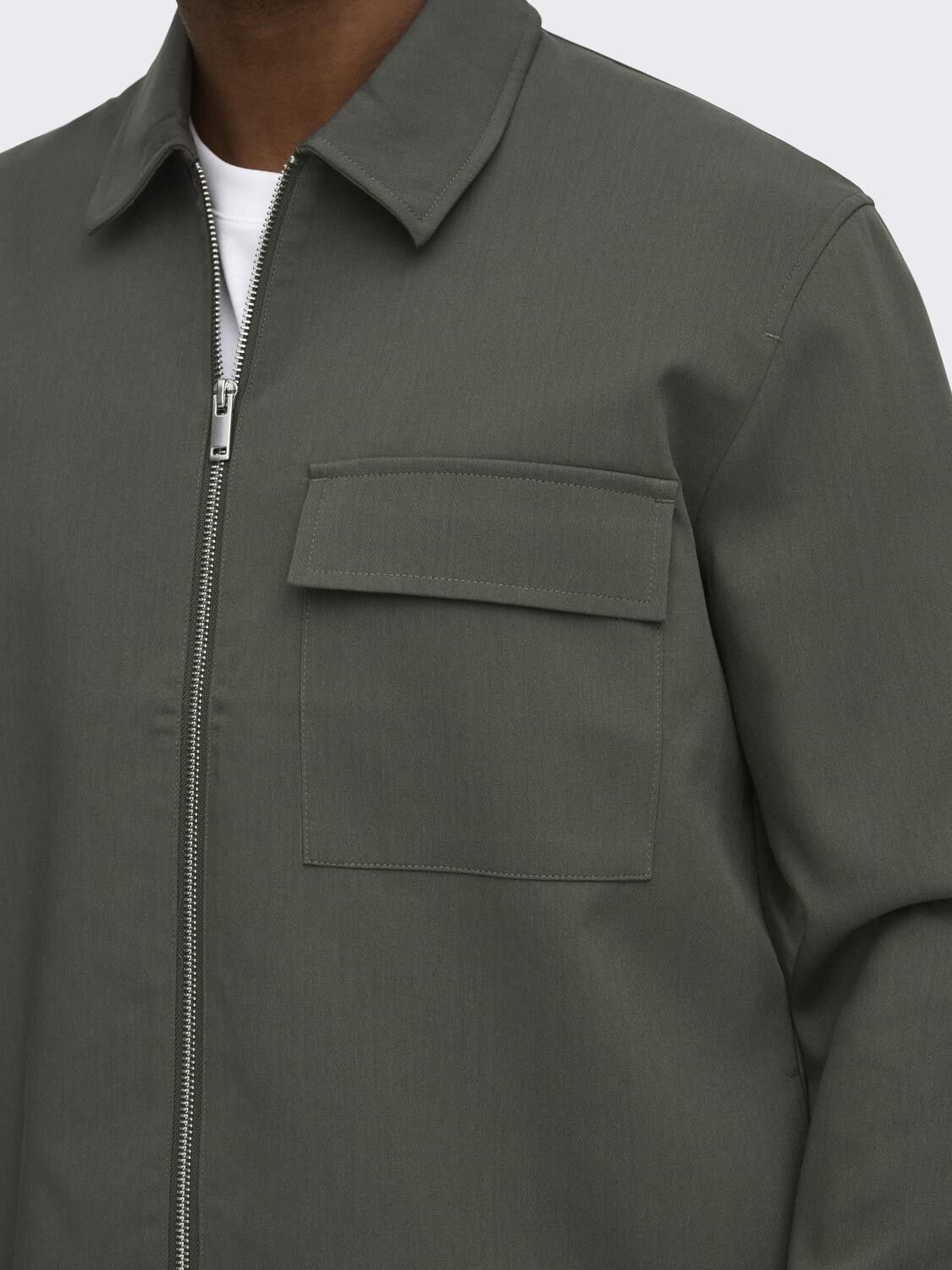 Onswill Reg 0292 Zip Overshirt Frml Noos
