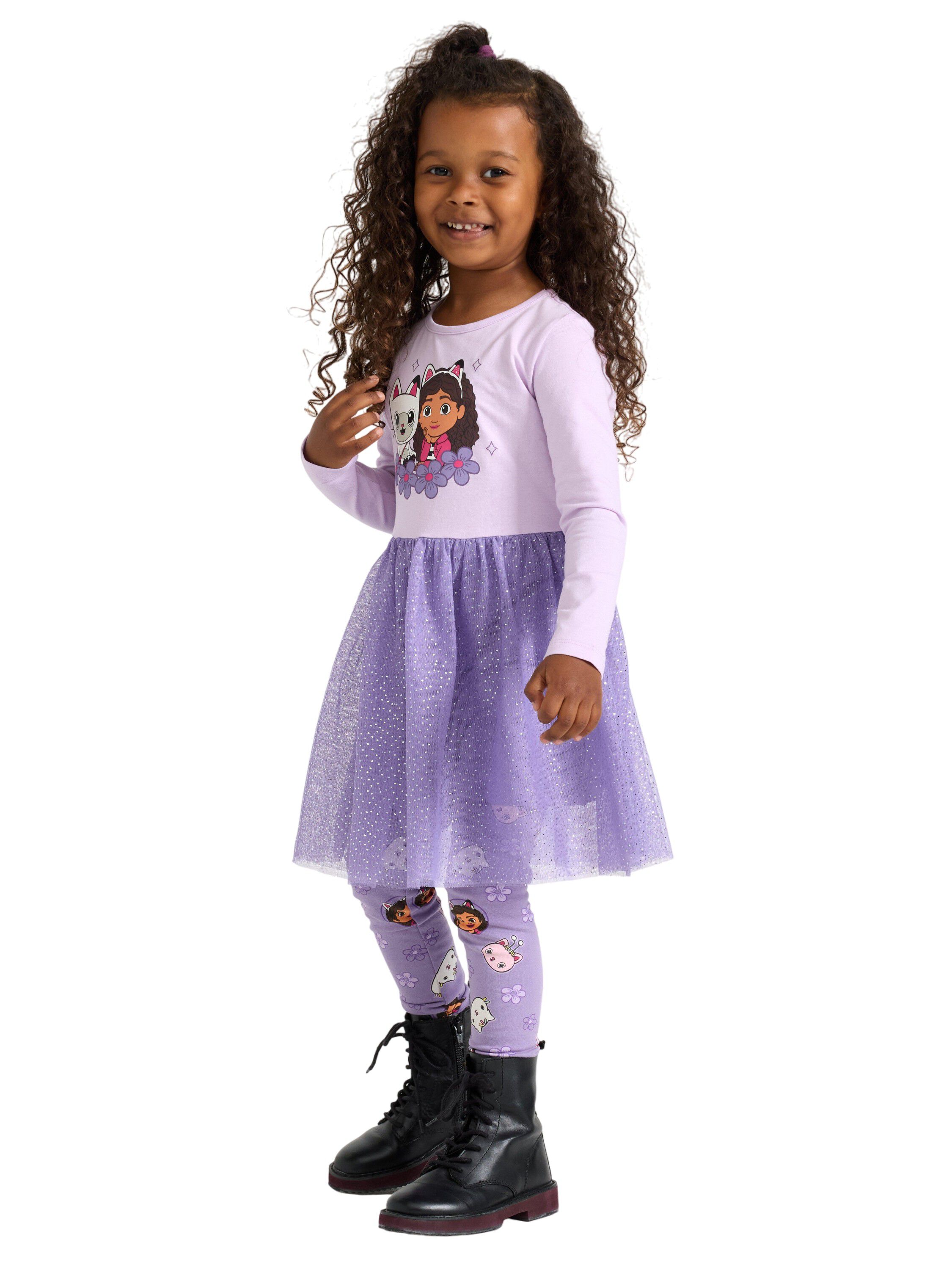 Soft jersey dress with mesh skirt a