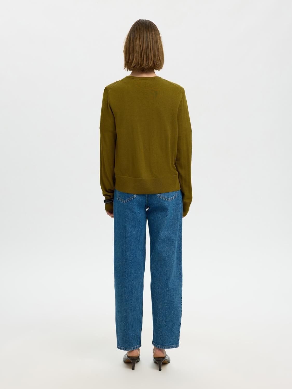 Slwthea Ls Knit Merino Cardigan Noos