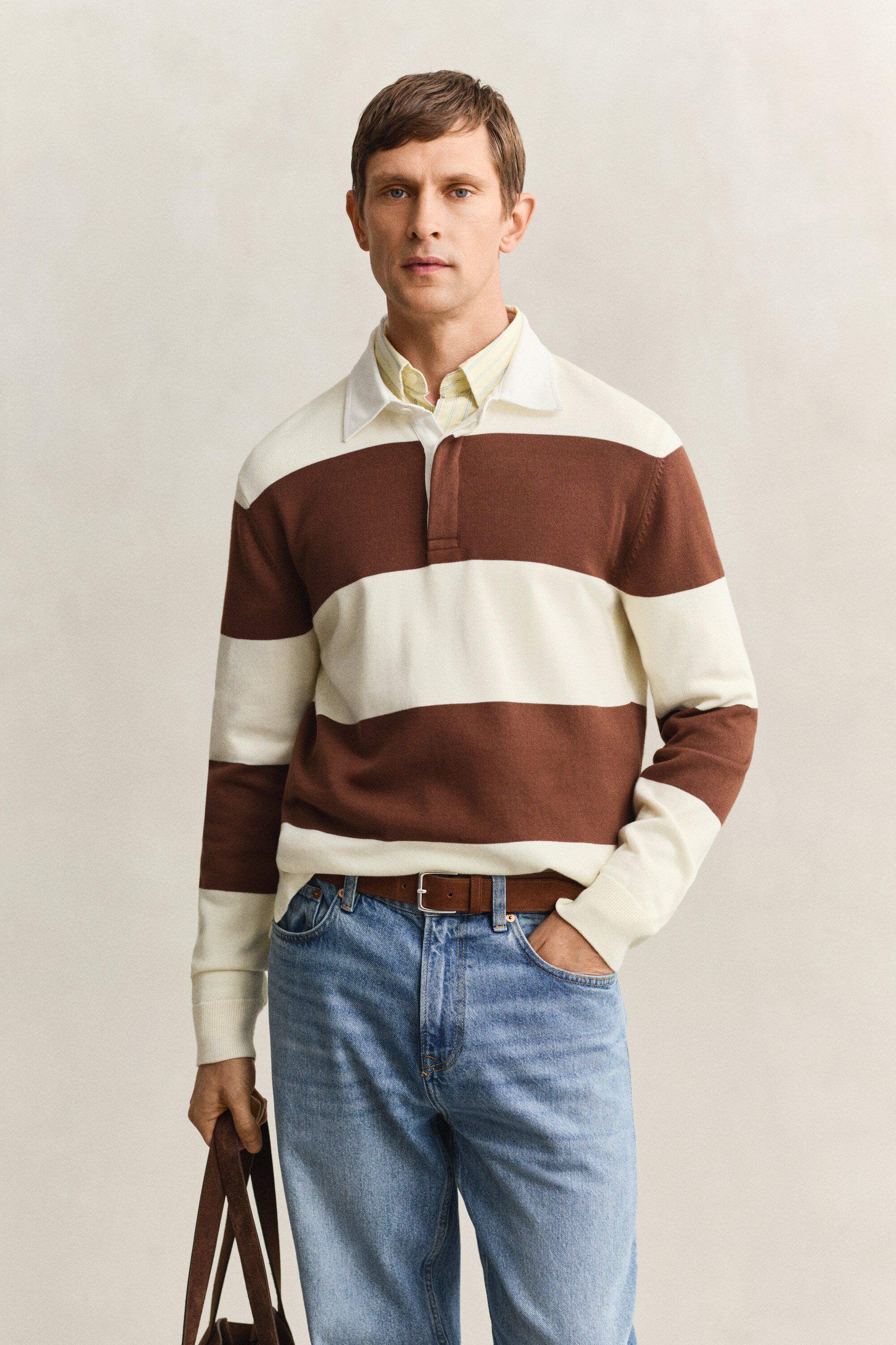 BARSTRIPED COTTON POLO