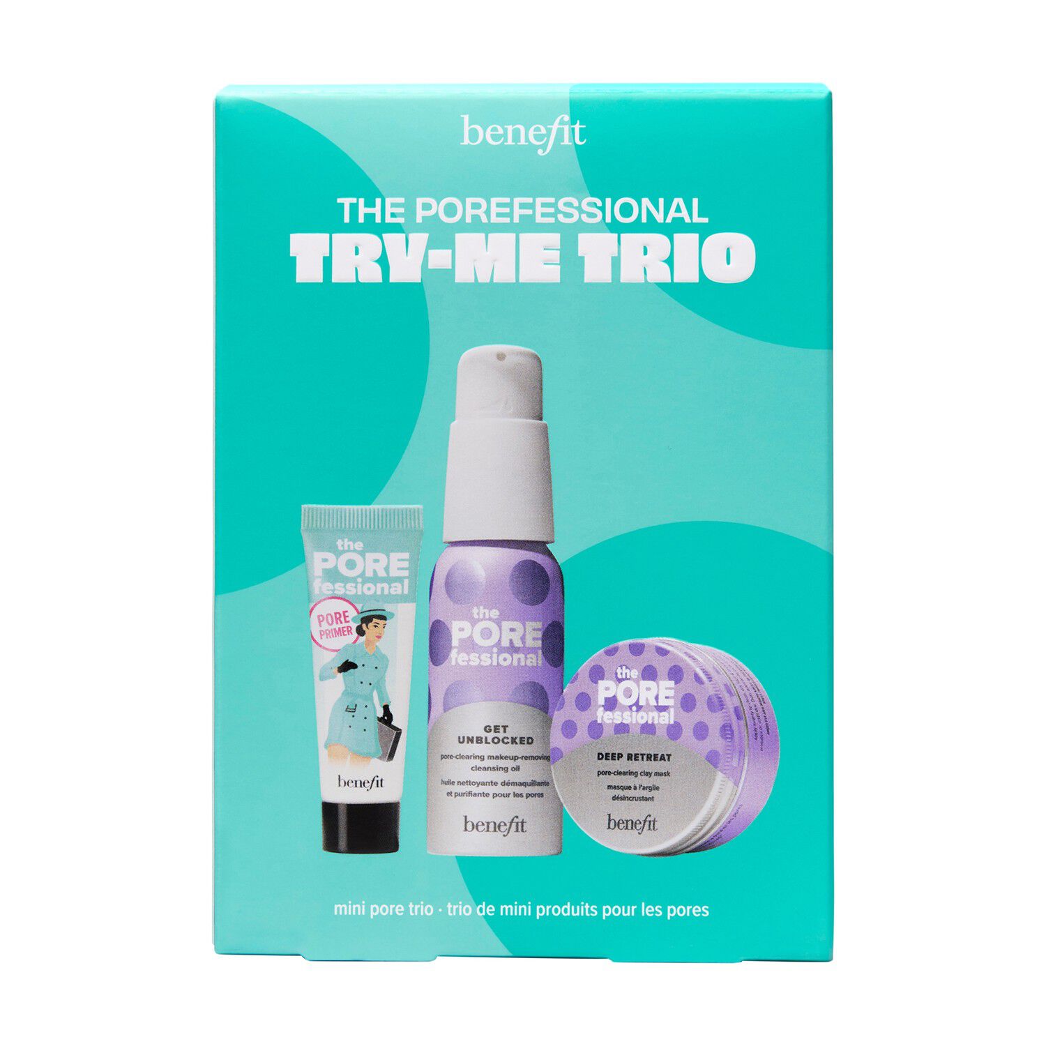 The POREfessional Try-Me Trio - Mini Oljereng&ouml;ring, Lermask & Primer