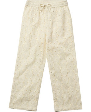 Floral broderie pants GOTS