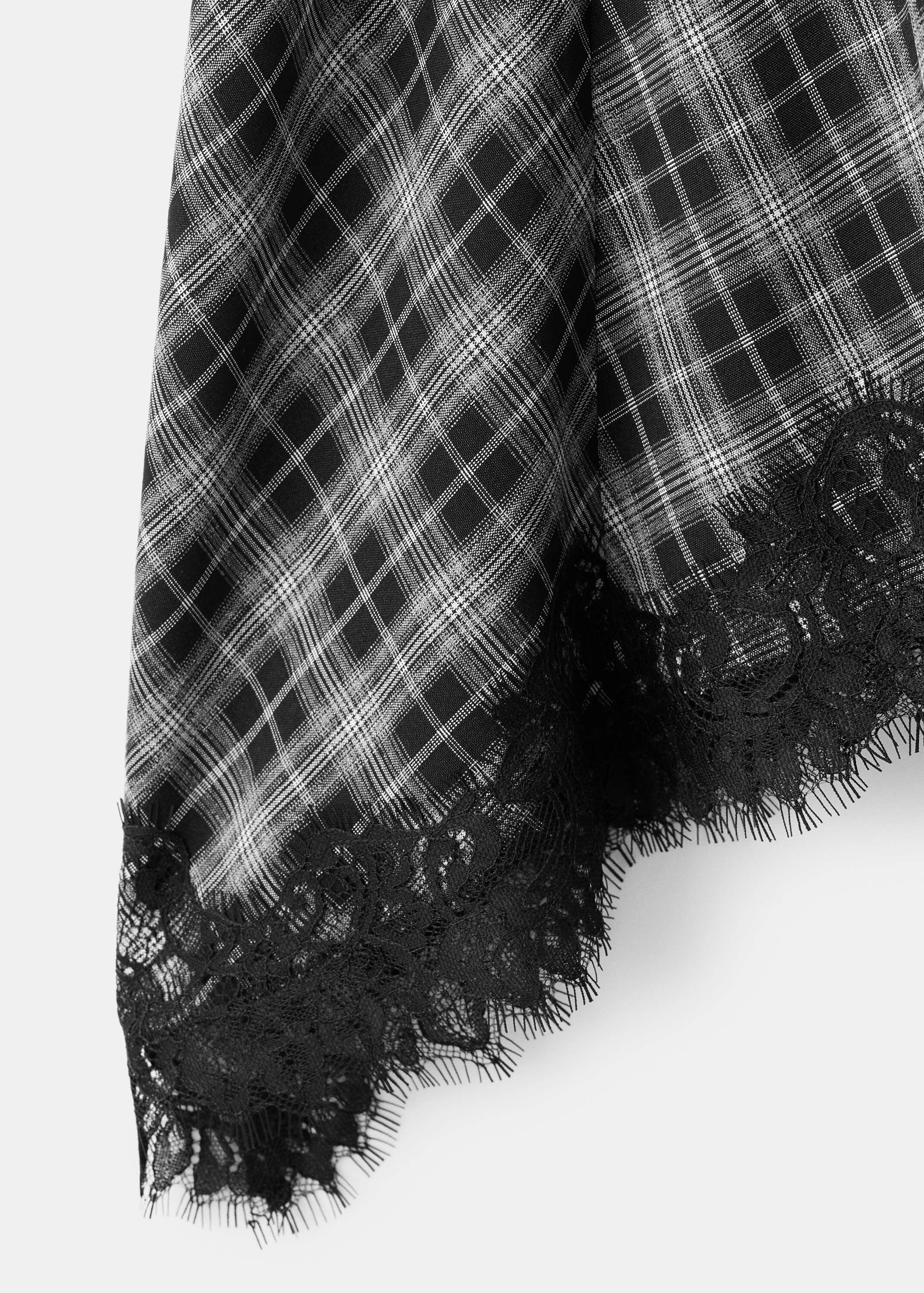 Fluid midi checked skirt