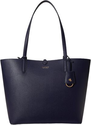 Faux-Leather Large Reversible Tote Bag