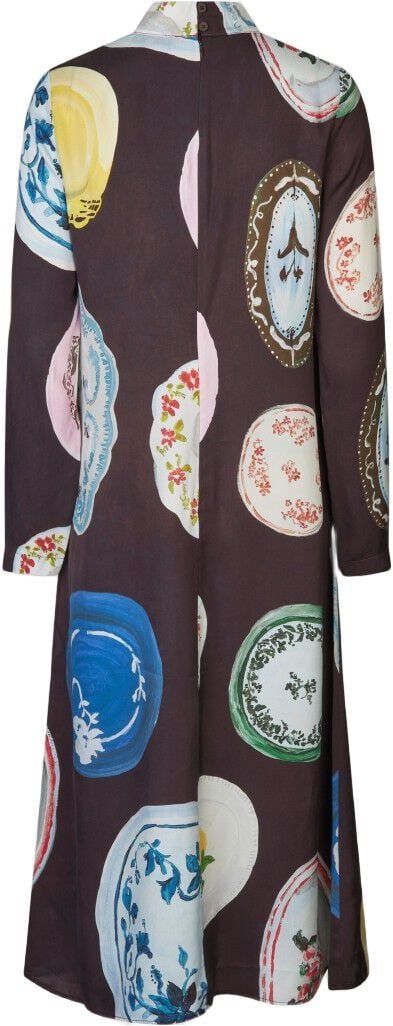 2263 Dry Viscose, Long Sleeve Midi Dress