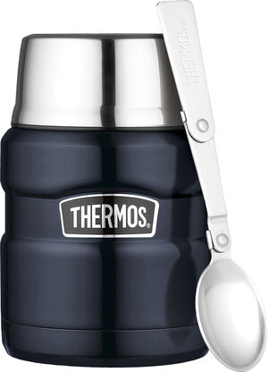 Termoflaska Stainless King 470ml mörkblå stål